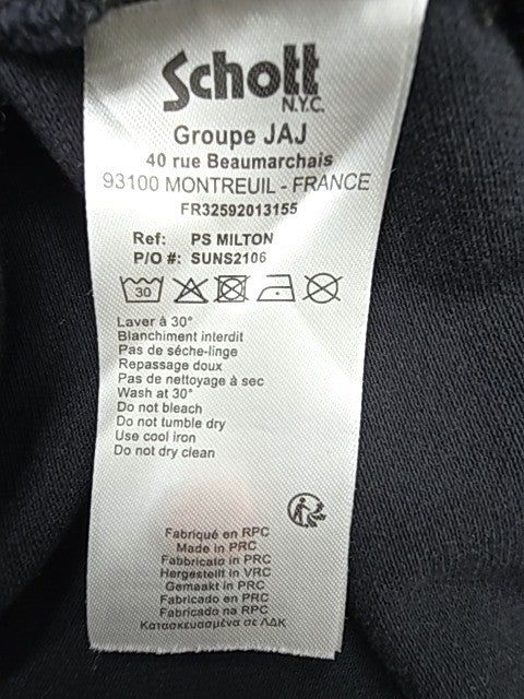 Schott Men Black Polo Shirt size XXL product image 7