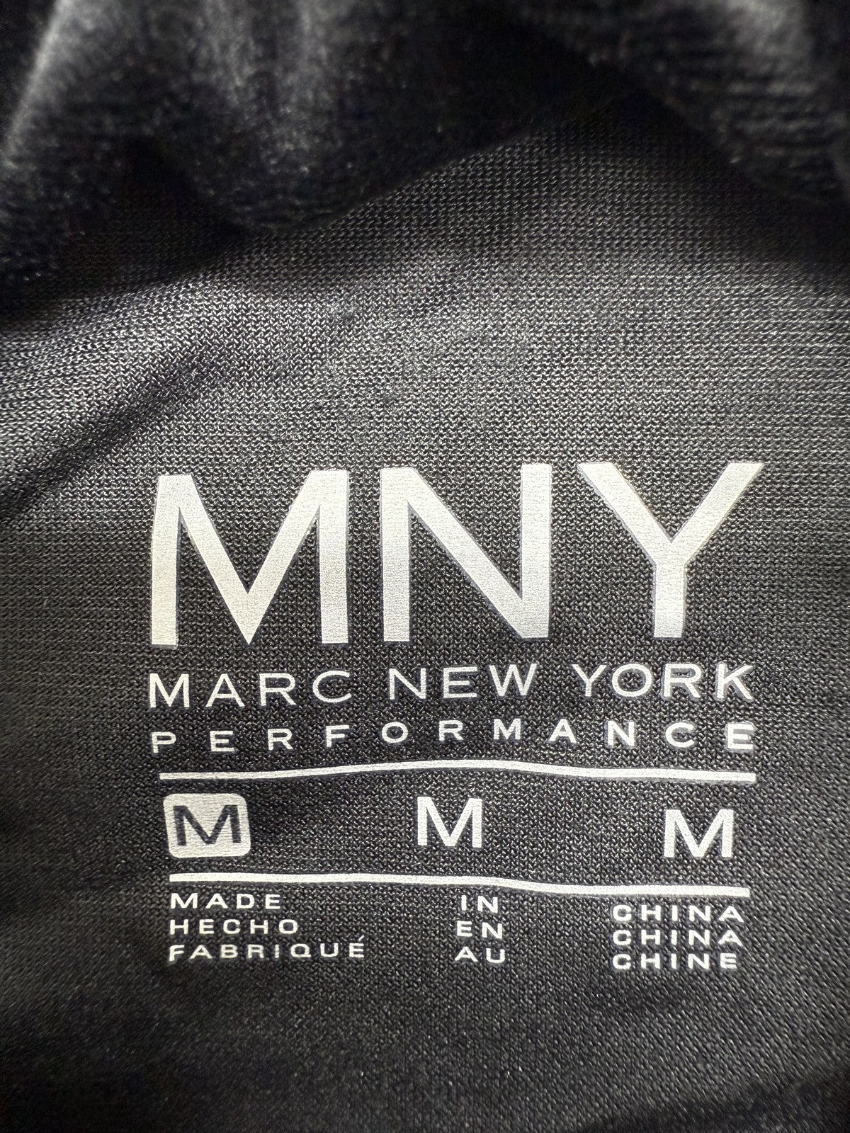 Marc New York Women's Black Velvet Zip Hoodie M Relaxed Fit