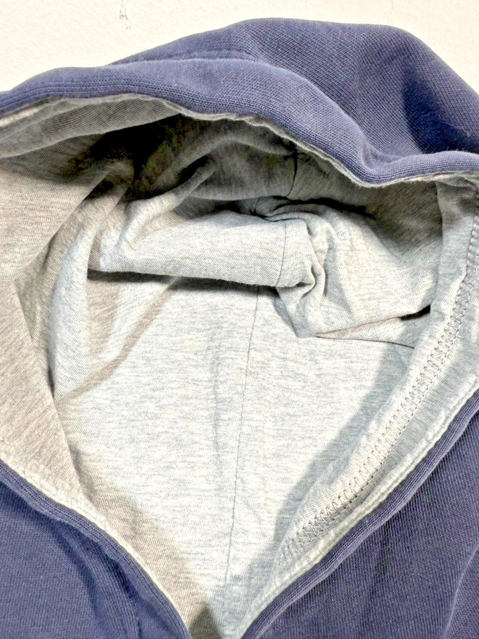 Champion Powerblend Fleece Pullover Hoodie In Navy Blue - Size S