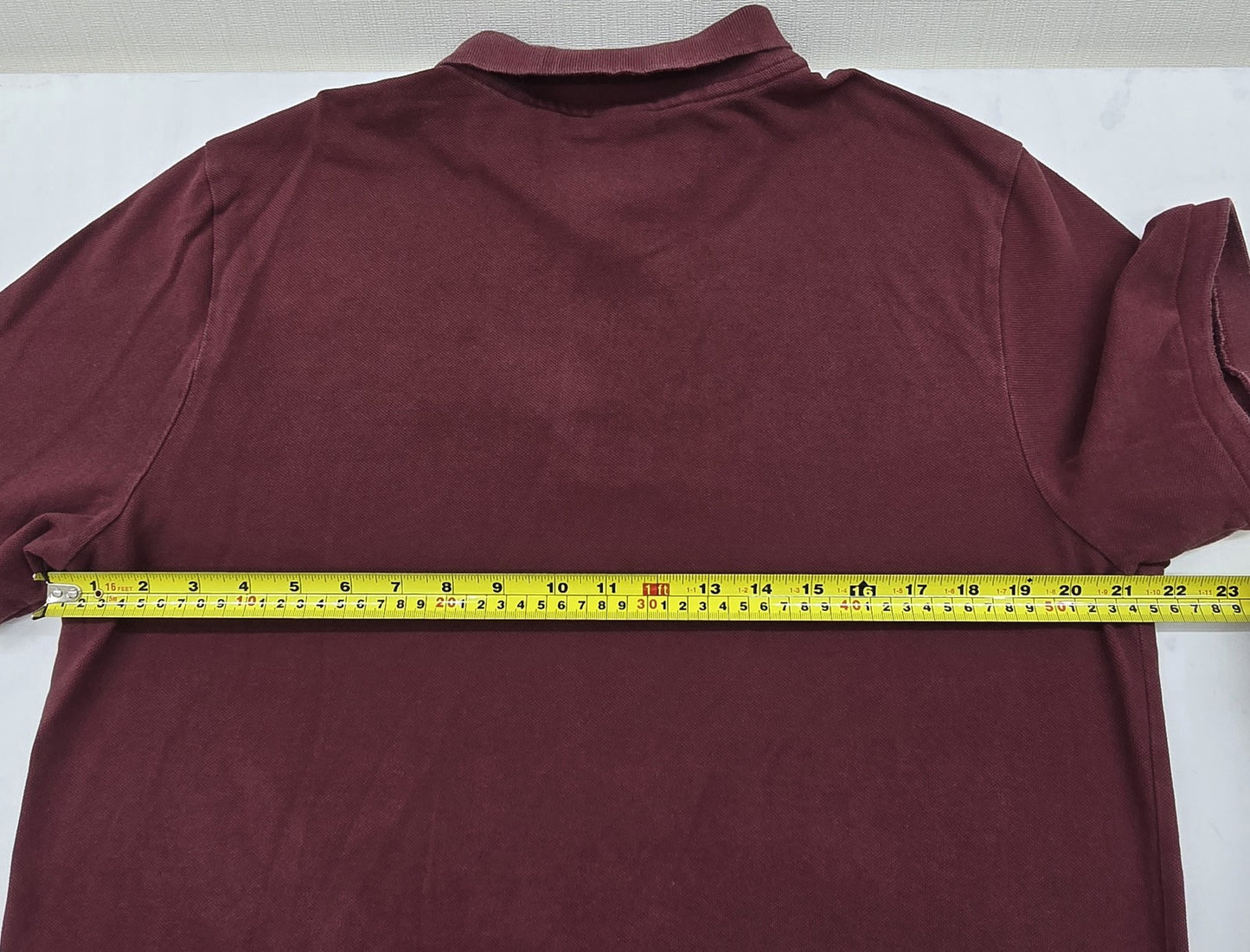 Nike Men's Maroon Polo Shirt Size L Short Sleeve Cotton Button-Down