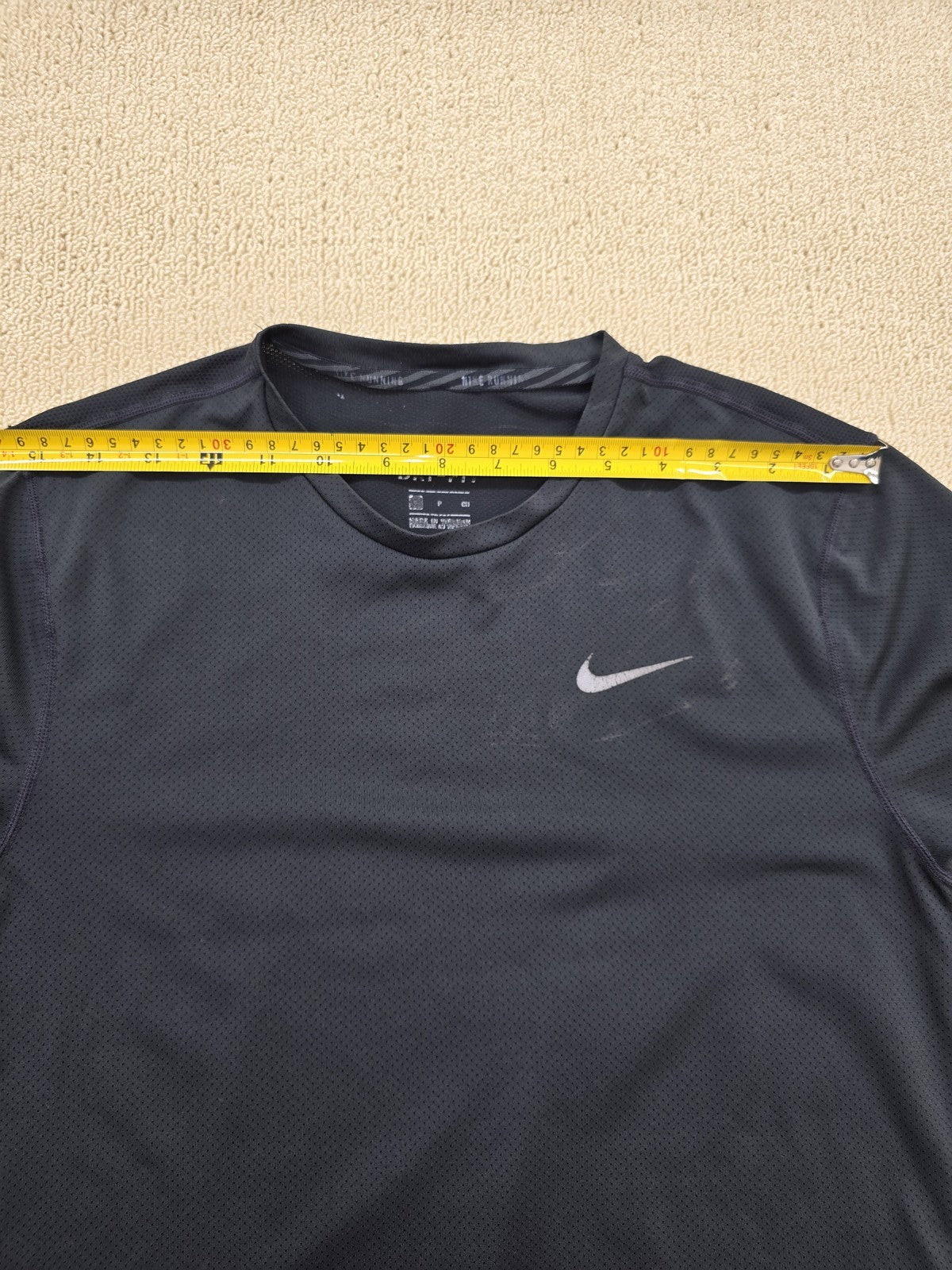 Women's Nike Dri-FIT Black Short Sleeve T-Shirt Size S Crew Neck