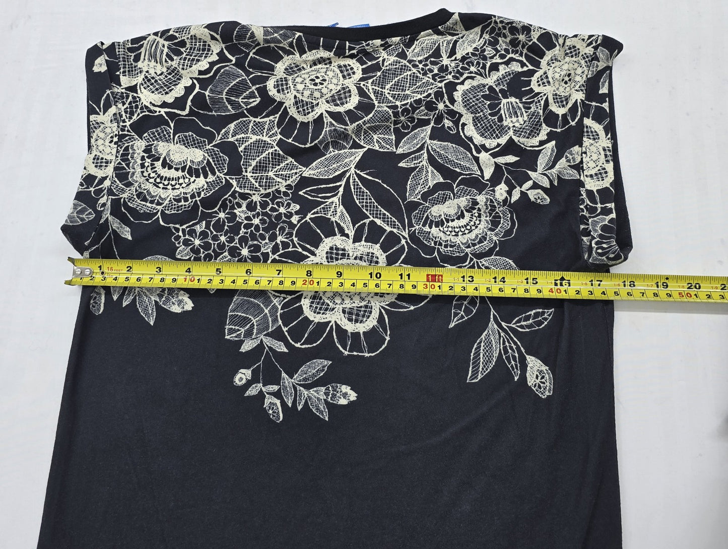 Adidas Women's Black Floral Lace Racerback Tank Top Size L