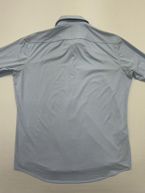 BOSS Men's Blue Micro Dot Button-Down Shirt Size 16 Regular Fit