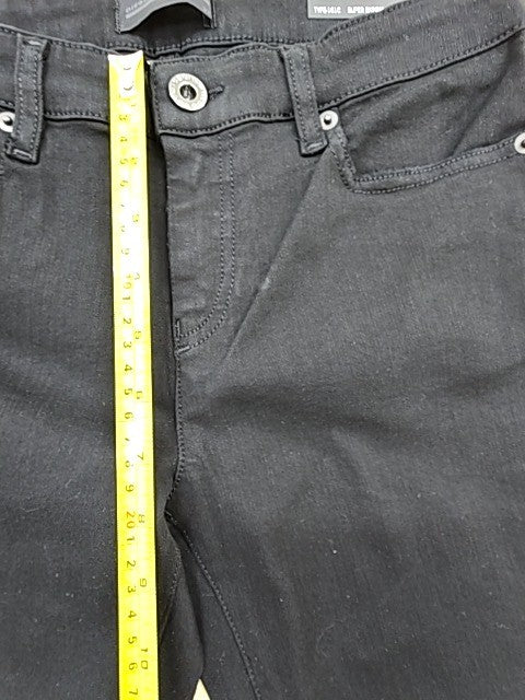 Diesel Black Gold TYPE-16C Black Super Skinny Cropped Jeans Unisex