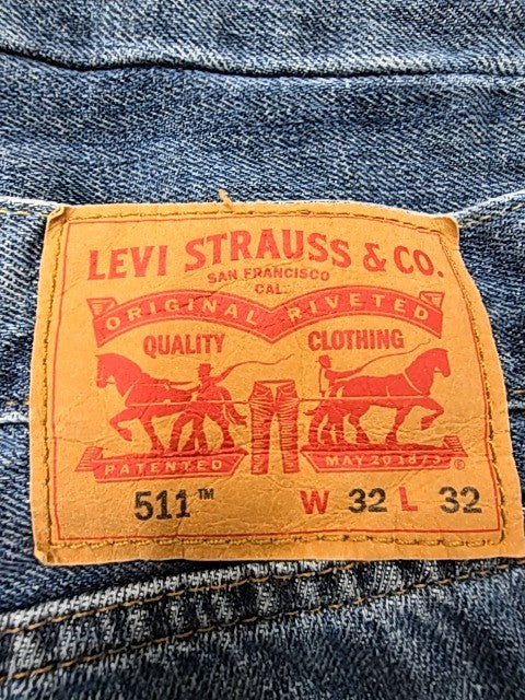Levi's 511 Slim Fit Men's 32x32 Stretch Medium Wash Jeans