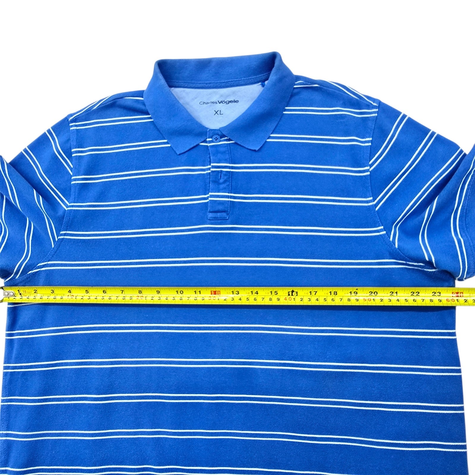 Charles Vogele Men Blue Polo Shirt size XL product image 7