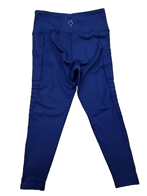 BSP Women's Navy High-Waisted Workout Leggings M Pockets