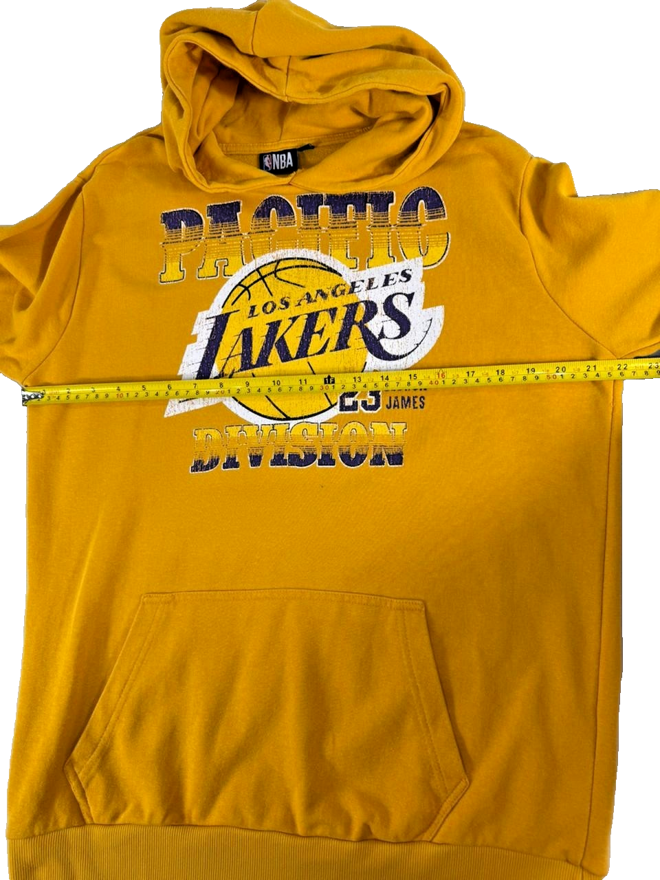 NBA Los Angeles Lakers LeBron James #23 Hoodie - Gold - Size Large