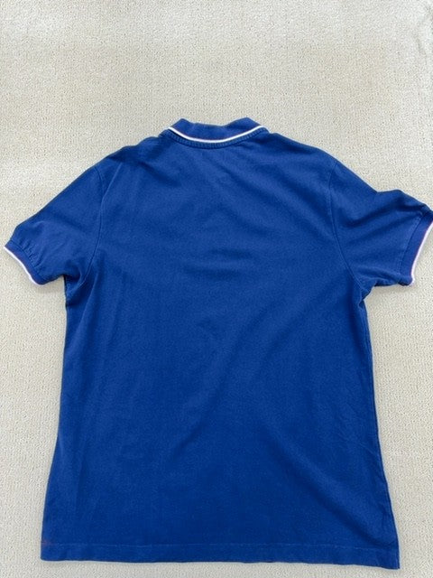 Kappa Men's Blue Polo Shirt – Size XXL, Short Sleeve, Cotton