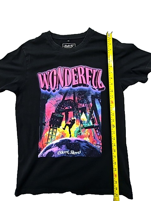 Mister Tee Men's Black Graphic T-Shirt Size M 100% Cotton