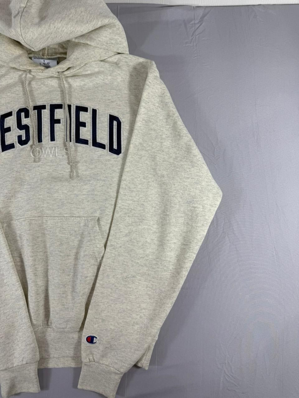 Champion Westfield Hoodie Men's Small Grey Pullover Hooded Sweatshirt