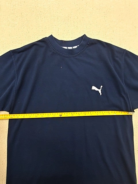Puma Men's Navy M Short Sleeve Crew T-Shirt Poly/Cotton Regular