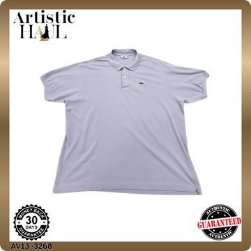 Lacoste Men's Lavender Polo Shirt Size 8 Regular Fit Cotton