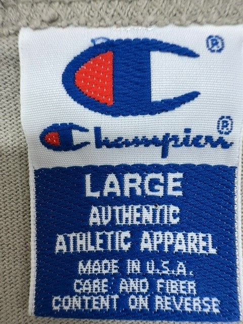 Champion Men's Large Grey Cotton Crewneck T-Shirt USA Logo L