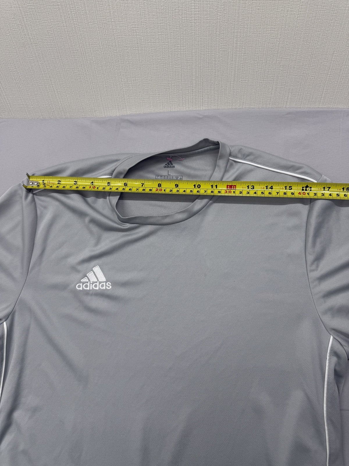 Adidas Men's Grey AEROREADY Sport Tee Short Sleeve L