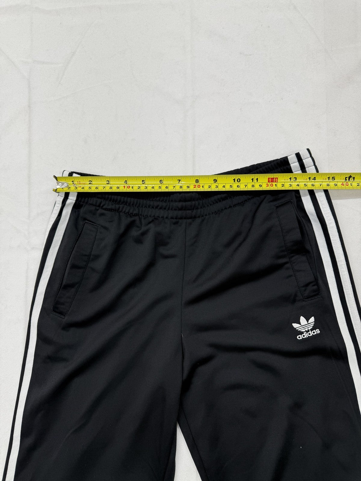 Adidas Men's Black 3-Stripes Track Pants XL Tapered Regular