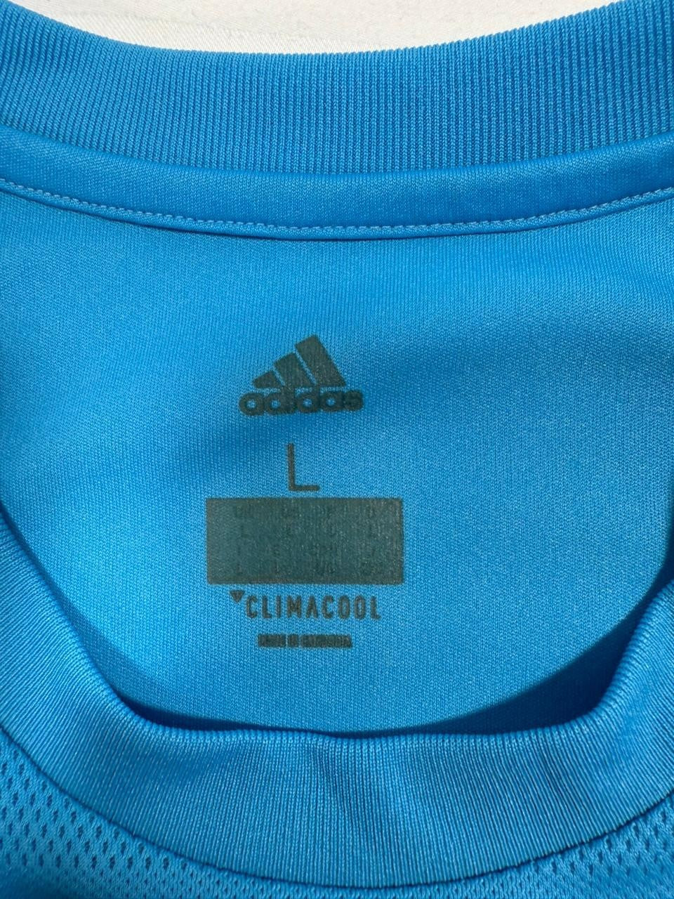 Adidas Olympique De Marseille 2017-2018 Away Football Shirt In Light Blue - L