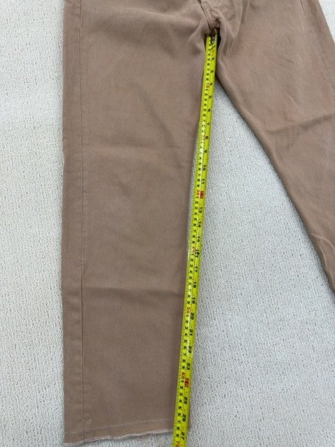 Levi's 501 Original Straight Tan Jeans 31x32 Button Fly Cotton Denim