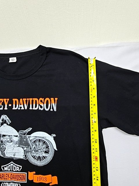 Harley-Davidson Men's Black Motorcycle T-Shirt XXL Short Sleeve Crew Neck