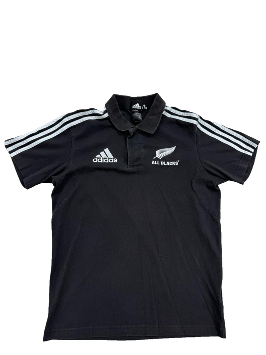 Adidas Men's Black Polo Shirt – Size S, Rugby