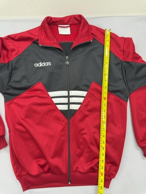 Adidas Vintage Red Black Retro Track Jacket D176 EU Zip[1]