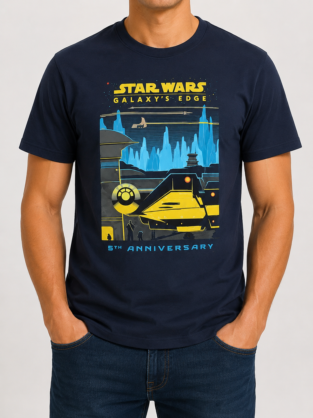 Star Wars Men Navy T-Shirt size XL product image 1