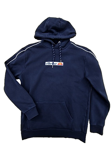Ellesse Men's Navy Pullover Hoodie Size M Kangaroo Pocket