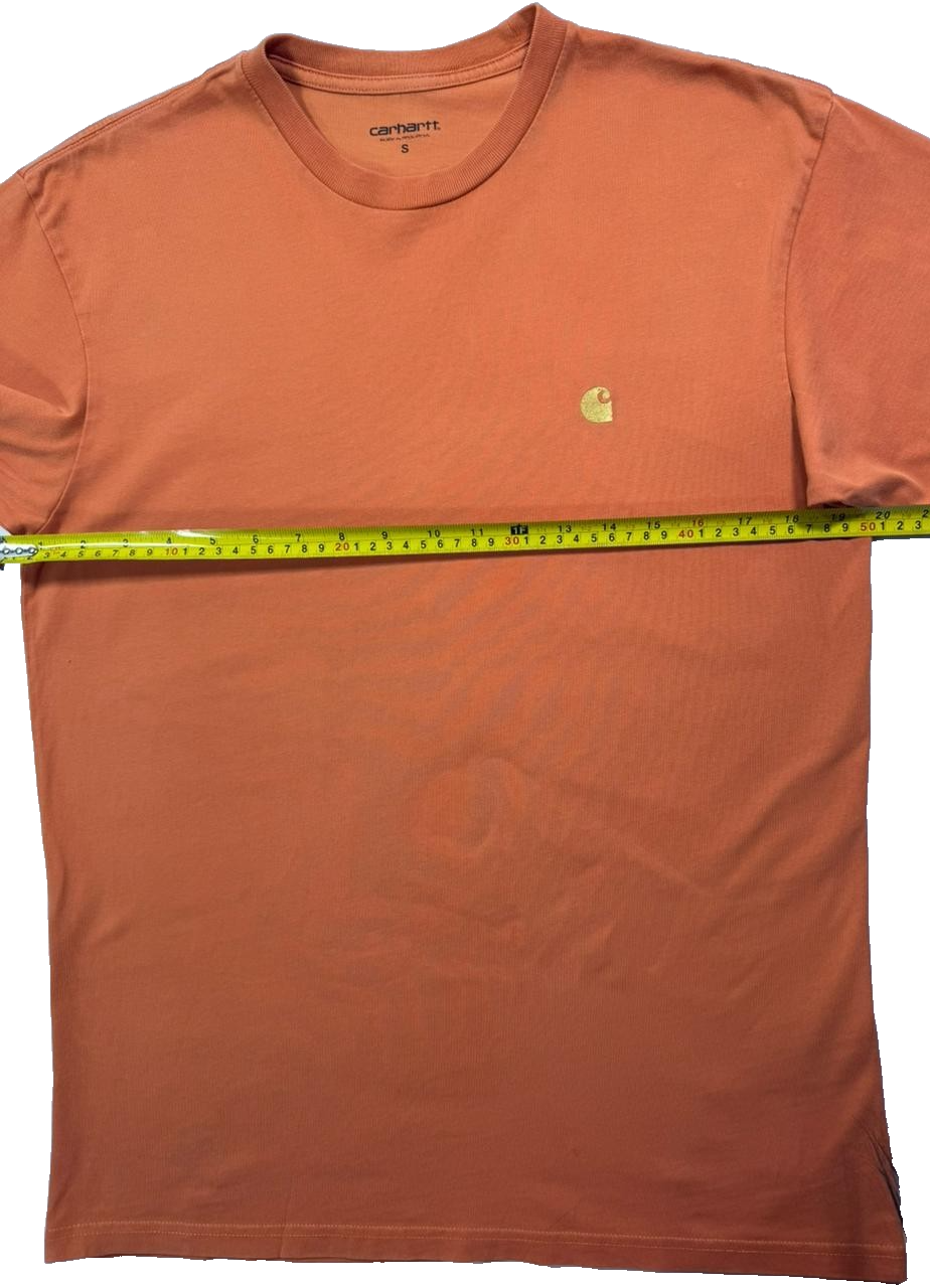 Men's Carhartt Wip Chase T-Shirt Tumeric/Gold Size S