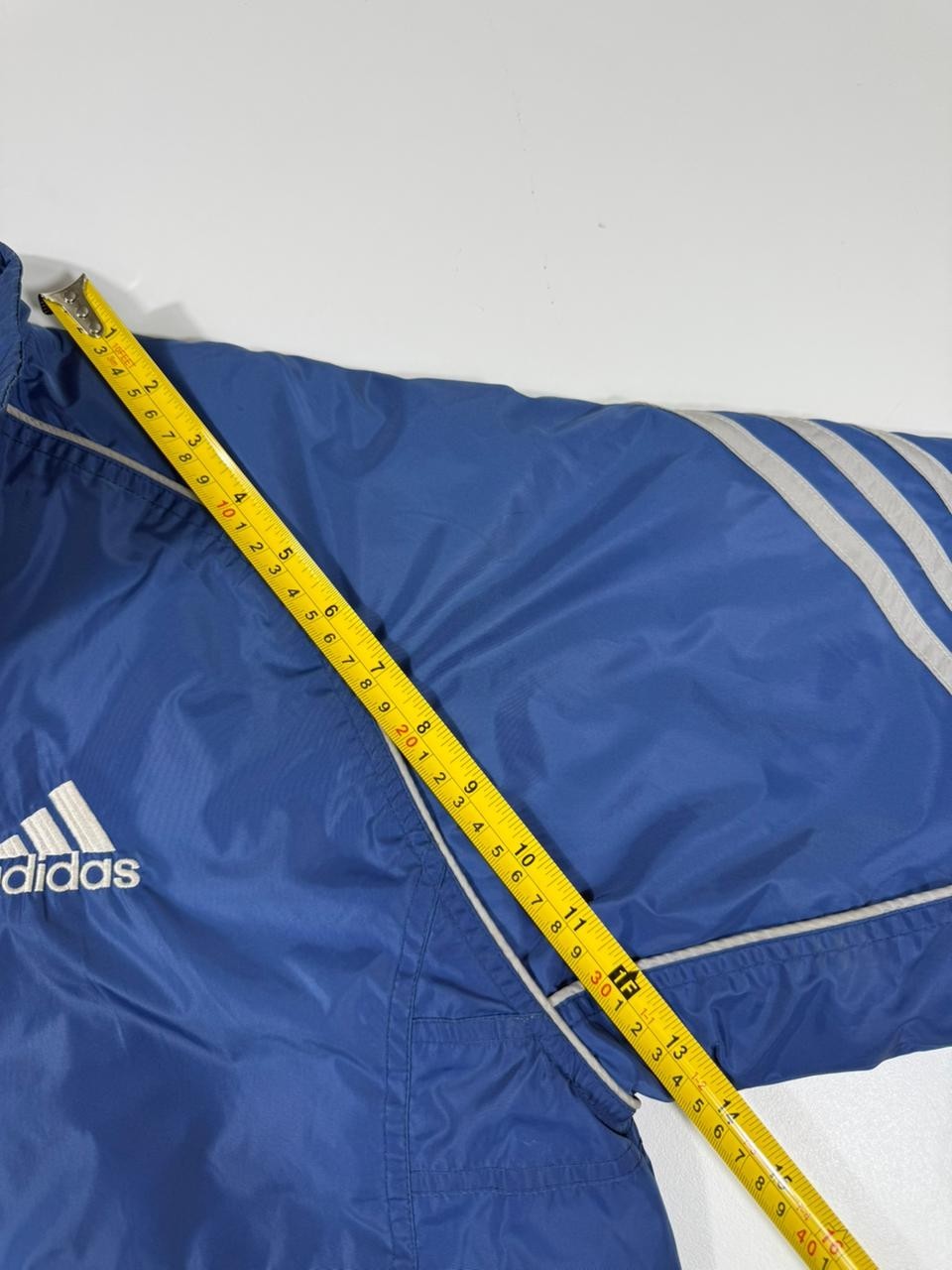 Adidas Blue Full Zip Lightweight Jacket Men's Size M Made in Indonesia
