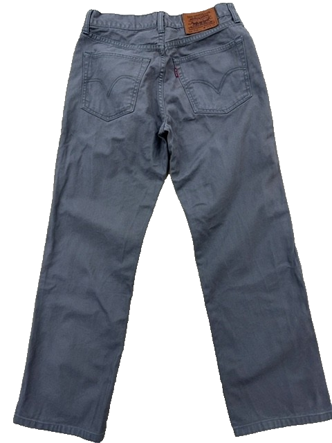 Vintage Levi's Men's Gray Selvedge Buckle Back Jeans 31x32