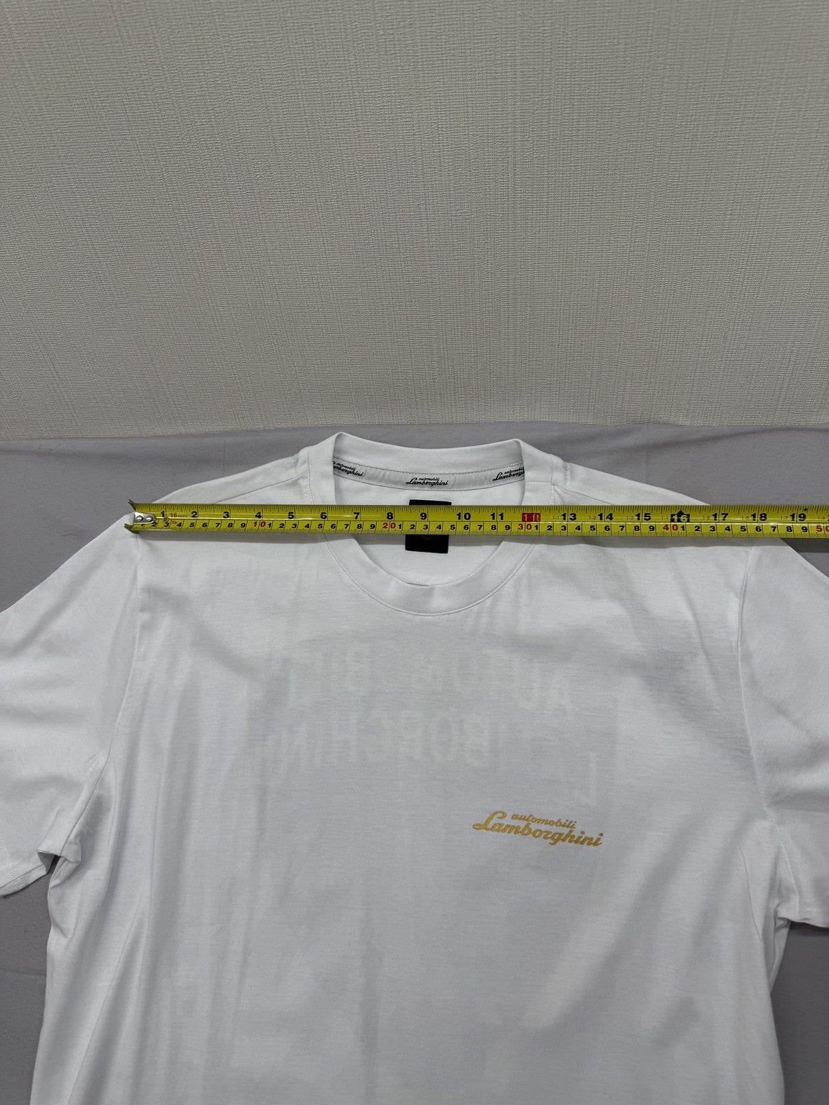 Lamborghini Men's White XXL Short Sleeve Crew Neck T-Shirt