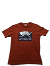Jack & Jones Men's Rust Printed T-Shirt L Short Sleeve Cotton