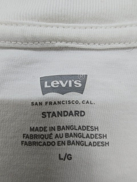 Levi's Men White T-Shirt size L product image 4