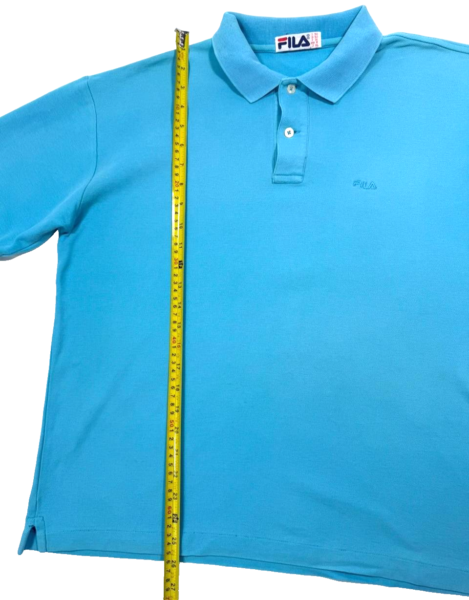 Fila Polo Shirt In A Light Blue For Men - Size M