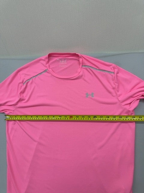 Under Armour UA Tech Tee L Prime Pink Moisture Wicking Men's Short Sleeve