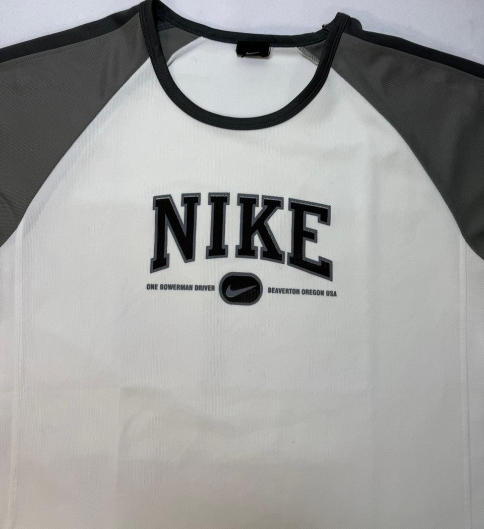 Nike Two-Tone Raglan Sleeve Tee White/Grey XXL Men