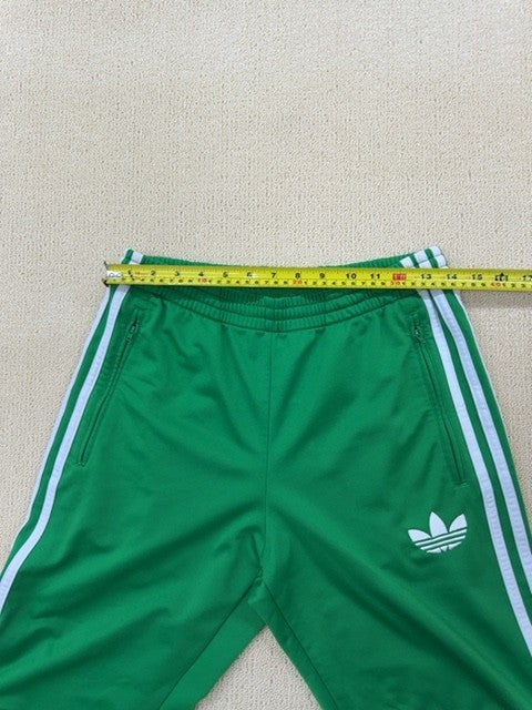 Adidas Originals Men's XS Collegiate Green Track Pants 3-Stripes