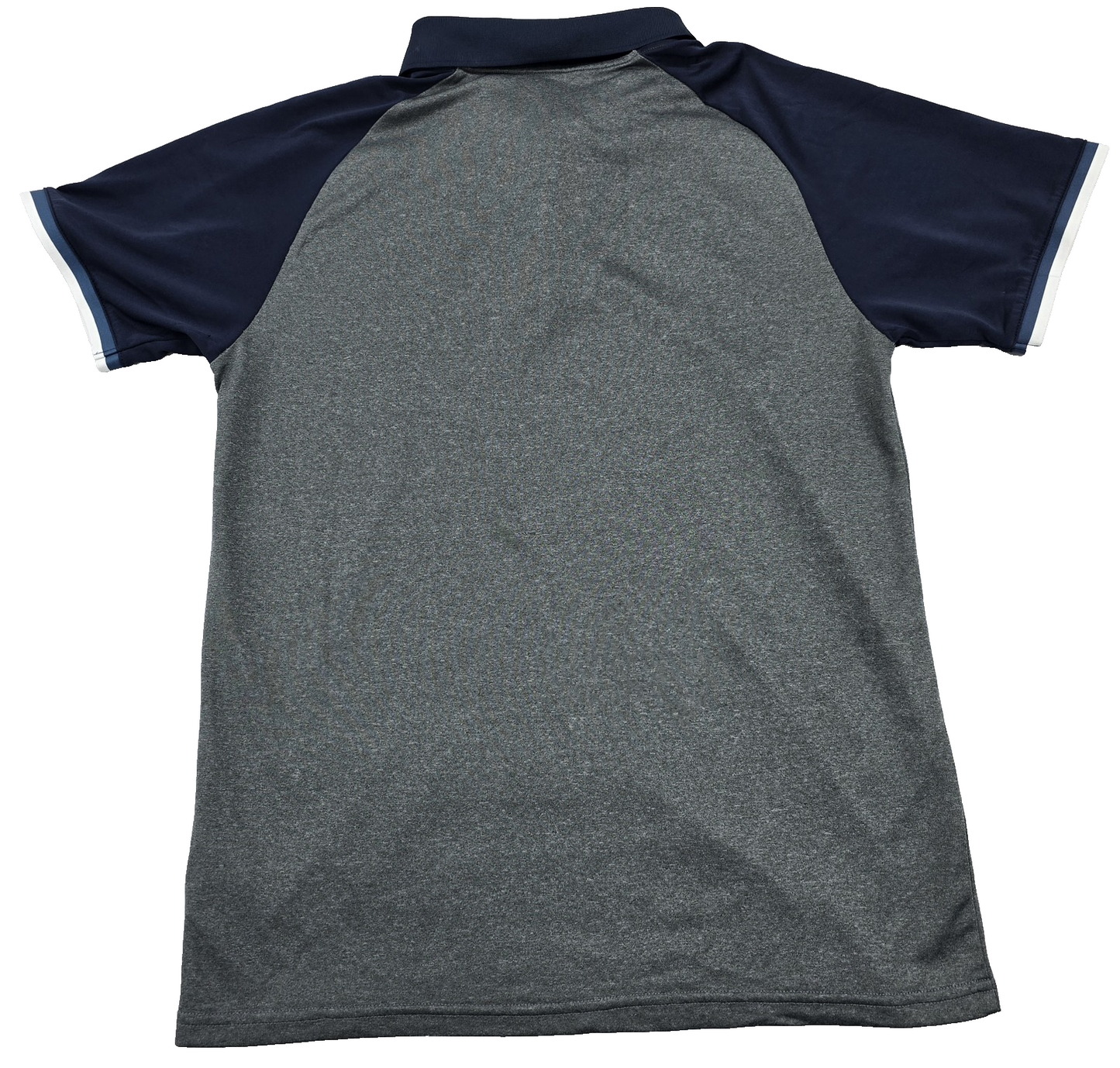 Adidas Men's XL Short Sleeve Polo Shirt Gray/Navy Climacool Poly XL