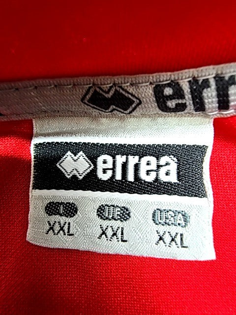ErreàMen's Red V-Neck Sports Jersey XXL 2007 Polyester