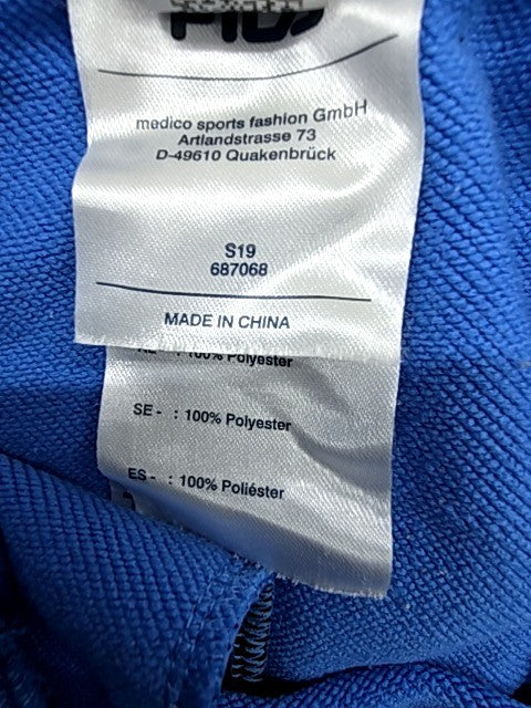 Fila Men's Blue Track Pants Size S 100% Polyester