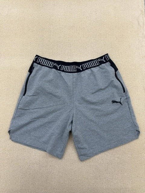 Puma Men's Gray Shorts – Size XL, Regular Fit
