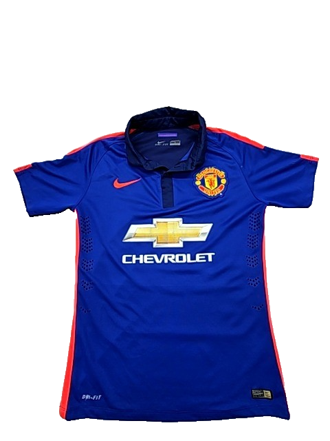 Nike Men's Manchester United Blue Soccer Jersey Short Sleeve Dri-FIT