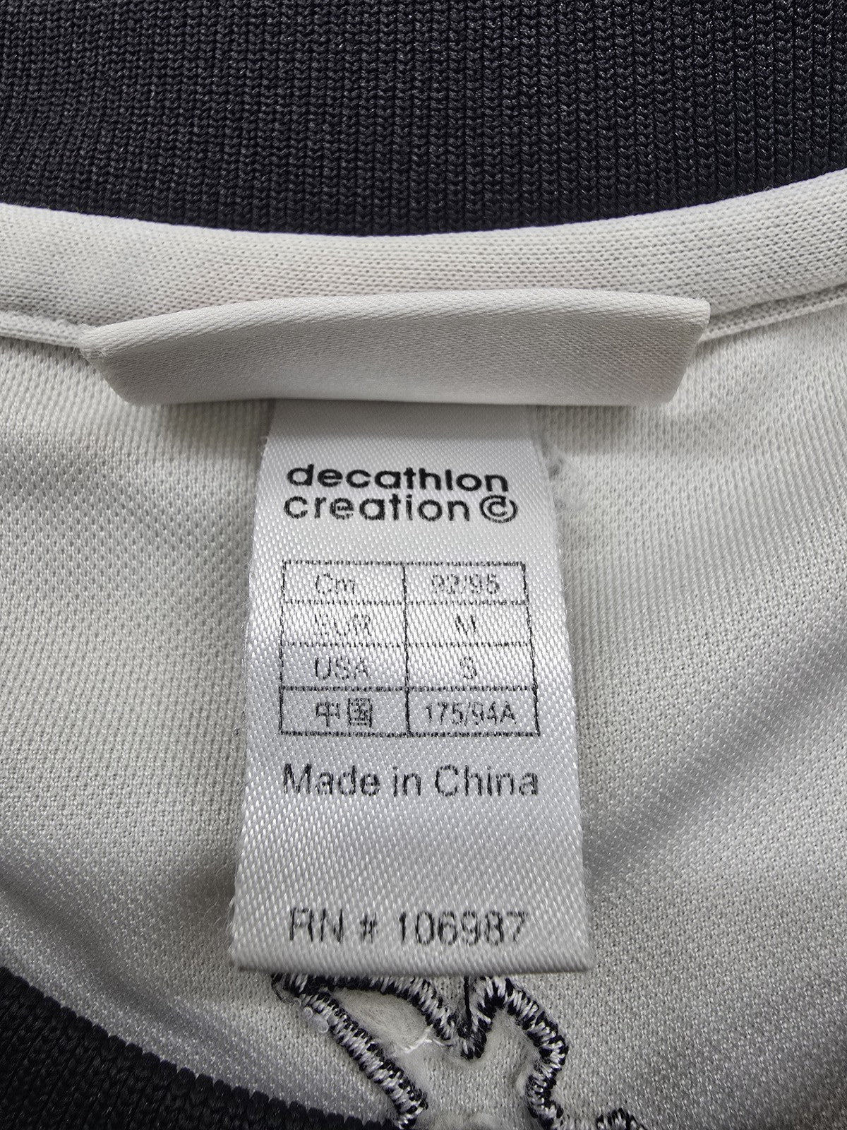 Kappa Men's Black White Sports Jersey M Short Sleeve Breathable