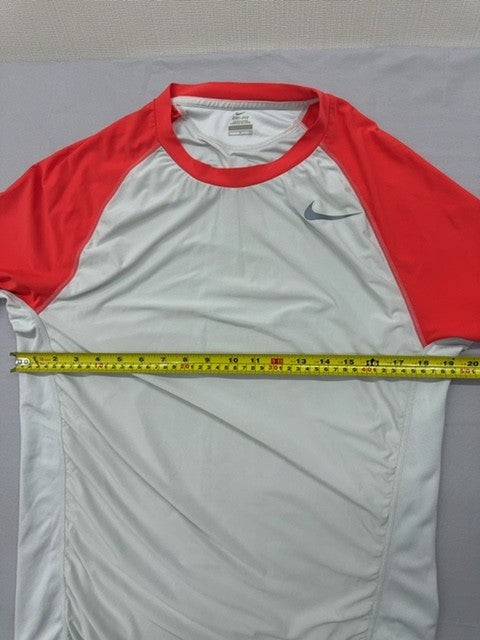 Nike Men's S Red/White Dri-FIT Raglan T-Shirt Short Sleeve