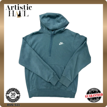 Nike Sportswear Club Fleece Pullover Hoodie Teal S Men