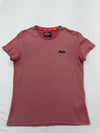 Superdry Women's Burgundy Marl Embroidered Logo T-Shirt Size L