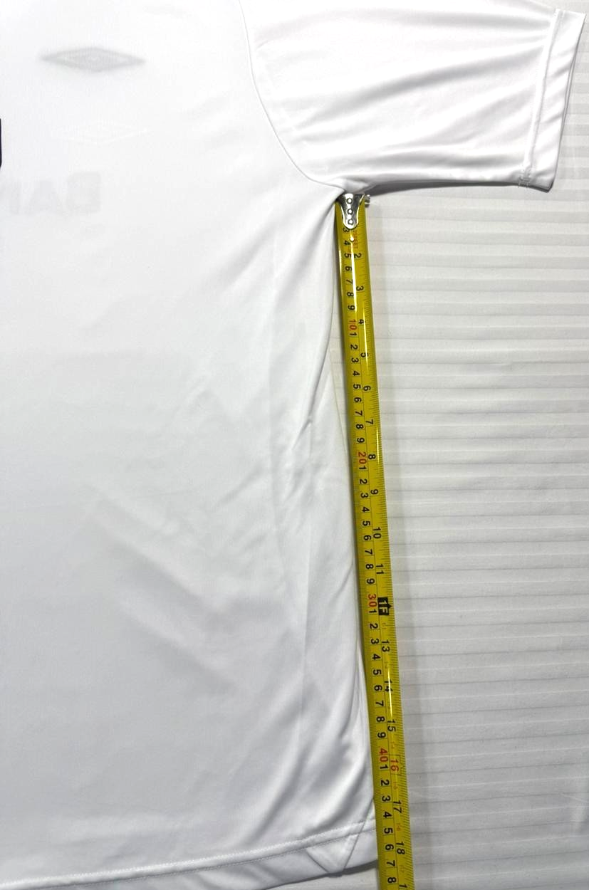 White Football Jersey With A Sponsor Logo - Size XL