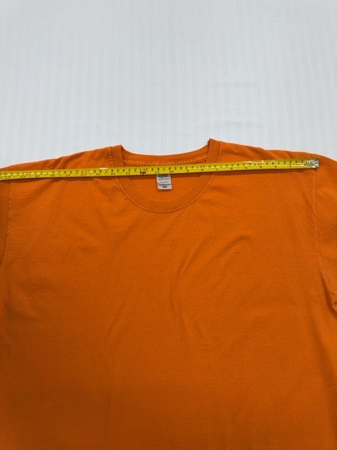 Fruit of the Loom XL Orange Tagless Crew Neck Cotton Blend Tee