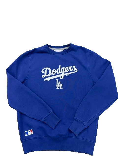 New Era LA Dodgers Sweatshirt Men's S Royal Blue Crew Neck MLB