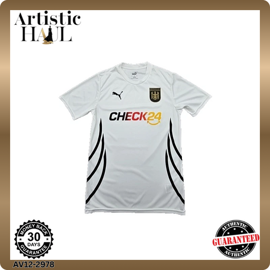 Puma Men's White Jersey – Size S, Brand Department Type Style, Striped